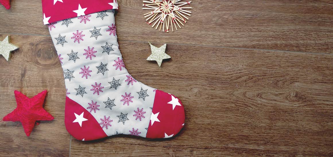Maak je eigen stoffen kerstsok