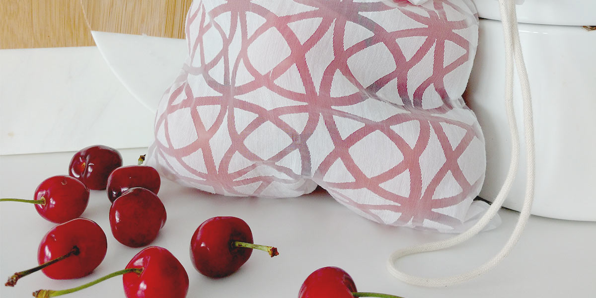 DIY herbruikbare groenten & fruit zak